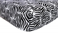 Trend Lab Black and White Zebra Crib Sheet Trend Lab Black and White Zebra Crib Sheet