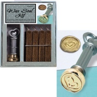 AMSCAN Wax Seal Kit Heart 156595 AMSCAN Wax Seal Kit Heart 156595
