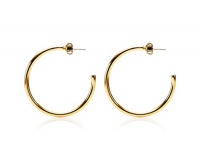 Juicy Couture Elegant Essentials Simple Large Hoop Earrings, Gold Juicy Couture Elegant Essentials Simple Large Hoop Earrings, Gold