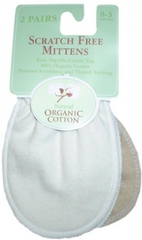 TL Care Organic Cotton Mittens, Natural, 0-3 Months TL Care Organic Cotton Mittens, Natural, 0-3 Months