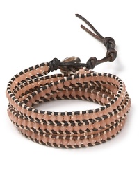 Make a boho-luxe statement with this leather bracelet from Chan Luu, accented by semi-precious stones. This 5-wrap style perfects eclectic chic, so wear it give looks a free spirited spin. Make a boho-luxe statement with this leather bracelet from Chan Luu, accented by semi-precious stones. This 5-wrap style perfects eclectic chic, so wear it give looks a free spirited spin.