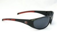 Cincinnati Reds Sunglasses Plastic Screen Printed Team Logo Rubber Team Colored Accents Cincinnati Reds Sunglasses Plastic Screen Printed Team Logo Rubber Team Colored Accents