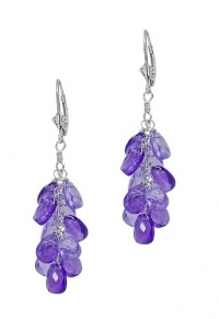 Effy Jewlery 14K White Gold Amethyst Earrings, 21.94 TCW