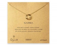 Dogeared Karma Triple Ring 18 Necklace - Gold Dipped Dogeared Karma Triple Ring 18 Necklace - Gold Dipped
