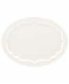 Lenox combines the versatility of whiteware with unique baroque shaping in the Regency Silhouette platter, featuring glossy white porcelain for every day, any occasion.