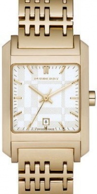 Burberry Watch, Women's Swiss Gold Ion Plated Stainless Steel Link Bracelet 25x29mm BU1574 Burberry Watch, Women's Swiss Gold Ion Plated Stainless Steel Link Bracelet 25x29mm BU1574