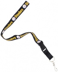 NFL Pittsburgh Steelers Lanyard, Black NFL Pittsburgh Steelers Lanyard, Black