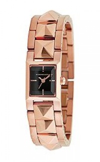 BCBGMAXAZRIA Women's BG8303 Eclectic Rectangle Tank Rose Gold Pyramid Bracelet Watch BCBGMAXAZRIA Women's BG8303 Eclectic Rectangle Tank Rose Gold Pyramid Bracelet Watch