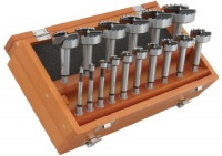 Steelex D3573 Forstner Bit Set with Hex Shank, 16-Piece Steelex D3573 Forstner Bit Set with Hex Shank, 16-Piece