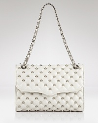 Rebecca Minkoff's shoulder bag is reason to break up with your day bag and have an affair. The silvery studs are a little bit dangerous, while ladylike white leather never kisses and tells. Rebecca Minkoff's shoulder bag is reason to break up with your day bag and have an affair. The silvery studs are a little bit dangerous, while ladylike white leather never kisses and tells.