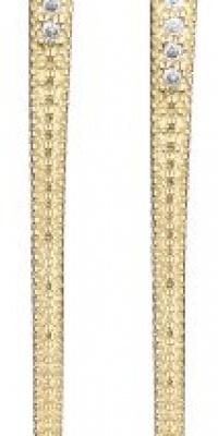 Mizuki 14k Gold Long Curved Diamond Icicle Post Earrings Mizuki 14k Gold Long Curved Diamond Icicle Post Earrings
