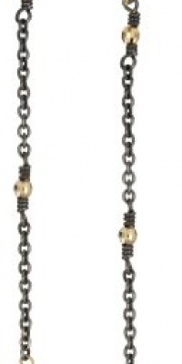 Mizuki 14k Oxidized Single Strand Small Gold Bead Earrings Mizuki 14k Oxidized Single Strand Small Gold Bead Earrings
