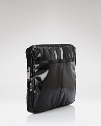 LeSportsac's patent iPad case is glossier than your favorite title. Carry this covetable case to be the envy of your virtual book club. LeSportsac's patent iPad case is glossier than your favorite title. Carry this covetable case to be the envy of your virtual book club.