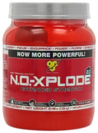 BSN No-Xplode 2.0 Advanced Strength, Fruit Punch, 2.48 lbs BSN No-Xplode 2.0 Advanced Strength, Fruit Punch, 2.48 lbs