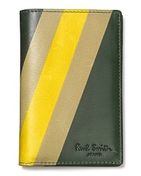 Paul Smith Painted Stripe Vertical Bi-fold Wallet Paul Smith Painted Stripe Vertical Bi-fold Wallet
