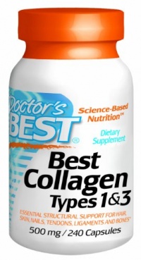 Doctor's Best Collagen Dietary Supplement, Types 1 and 3, 240 Count Doctor's Best Collagen Dietary Supplement, Types 1 and 3, 240 Count