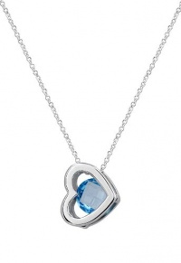 Effy Jewlery Blue Topaz Heart Pendant in 14k Gold, 2.38 TCW