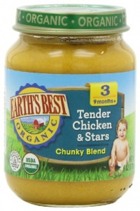 Earth's Best Third Foods, Tender Chicken and Stars, 6 Ounce (Pack of 12) Earth's Best Third Foods, Tender Chicken and Stars, 6 Ounce (Pack of 12)