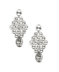 Add sparkle to your next night on the town with Givenchy's glittering crystal chandelier earrings. Crafted in silver tone mixed metal. Approximate drop: 2-1/8 inches. Add sparkle to your next night on the town with Givenchy's glittering crystal chandelier earrings. Crafted in silver tone mixed metal. Approximate drop: 2-1/8 inches.