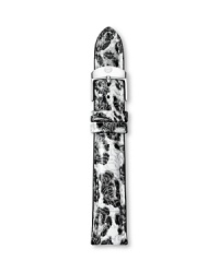 So timely: Michele lends its ever-chic watches an on-trend touch with this interchangeable watch strap, designed to customize your chronograph. So timely: Michele lends its ever-chic watches an on-trend touch with this interchangeable watch strap, designed to customize your chronograph.
