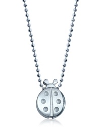 Always have a little bit of luck on your side with this sterling silver necklace from Alex Woo, finished with a delicate ladybug charm. Always have a little bit of luck on your side with this sterling silver necklace from Alex Woo, finished with a delicate ladybug charm.