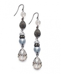Hematite Tone Beaded HypoallergenicEarrings Hematite Tone Beaded HypoallergenicEarrings