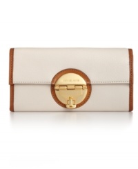 Fall in love with this exquisitely understated design from MICHAEL Michael Kors, featuring rich leather, signature-embossed hardware and contrast trim. It's slim enough to slip inside your favorite bag, yet large enough to accommodate all your essentials. Fall in love with this exquisitely understated design from MICHAEL Michael Kors, featuring rich leather, signature-embossed hardware and contrast trim. It's slim enough to slip inside your favorite bag, yet large enough to accommodate all your essentials.