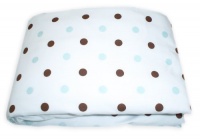 American Baby Company 100% Cotton Percale Fitted Portable/Mini Crib Sheet, Blue Dots American Baby Company 100% Cotton Percale Fitted Portable/Mini Crib Sheet, Blue Dots
