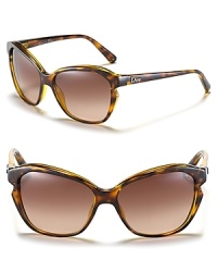 Luxe, ladylike, and undeniably Dior. These elegant cat eye shades will be a favorite in your collection for years to come. Luxe, ladylike, and undeniably Dior. These elegant cat eye shades will be a favorite in your collection for years to come.