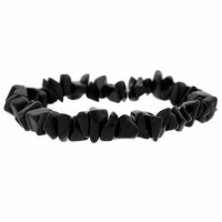 Genuine Onyx Stone Chip Stretch Bracelet Genuine Onyx Stone Chip Stretch Bracelet