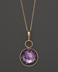 Round rosecut amethyst briolettes add rich sparkle to 14K yellow gold. By Nancy B. Round rosecut amethyst briolettes add rich sparkle to 14K yellow gold. By Nancy B.
