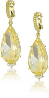 Judith Ripka Candy Candy Stone Pear On Canary Drop Earrings Judith Ripka Candy Candy Stone Pear On Canary Drop Earrings