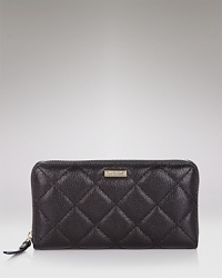 Don't sweat the small stuff. Slip kate spade new york's quilted leather wallet inside your purse to keep cash, cards and coins in their proper place. Don't sweat the small stuff. Slip kate spade new york's quilted leather wallet inside your purse to keep cash, cards and coins in their proper place.