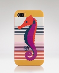 Tory Burch has dressed up this functional hardshell case in the brand's signature logo, designed exclusively for the iPhone 4. It's a sure conversation piece. Tory Burch has dressed up this functional hardshell case in the brand's signature logo, designed exclusively for the iPhone 4. It's a sure conversation piece.