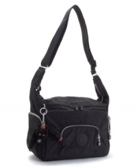 Have a taste for fun and adventure? The all-purpose Europa shoulder bag from Kipling is the one for you. It is finished in water resistant nylon and includes a collectible monkey charm. Have a taste for fun and adventure? The all-purpose Europa shoulder bag from Kipling is the one for you. It is finished in water resistant nylon and includes a collectible monkey charm.