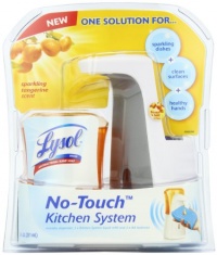 Lysol No Touch Kitchen System, Tangerine, 8.5 Ounce Lysol No Touch Kitchen System, Tangerine, 8.5 Ounce