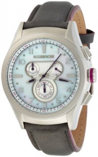 K&BROS Men's 9455-2 Steel Luna Chronograph Silver-tone Watch K&BROS Men's 9455-2 Steel Luna Chronograph Silver-tone Watch