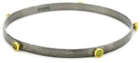 GURHAN Skittle Dark Silver with High Karat Gold Green Topaz Bracelet GURHAN Skittle Dark Silver with High Karat Gold Green Topaz Bracelet