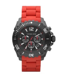 Michael Kors Men's Chronograph Red Silicone Wrapped Watch MK8212 Michael Kors Men's Chronograph Red Silicone Wrapped Watch MK8212