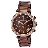 Michael Kors Parker Chronograph Chocolate Dial Ladies Watch MK5578 Michael Kors Parker Chronograph Chocolate Dial Ladies Watch MK5578