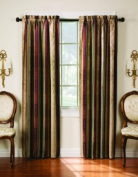 52-Inch by 84-Inch Tuscan Stripe Thermal Backed Pole Top Panel, Autumn 52-Inch by 84-Inch Tuscan Stripe Thermal Backed Pole Top Panel, Autumn