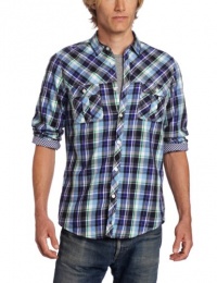 Ben Sherman Men's Long Sleeve Twill Check Woven Ben Sherman Men's Long Sleeve Twill Check Woven