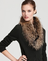 Embellish an ensemble or your favorite jacket with this statement-making fur scarf. Embellish an ensemble or your favorite jacket with this statement-making fur scarf.
