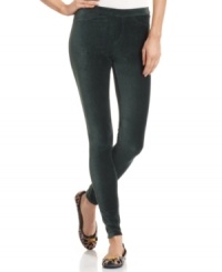 Cozy up to these super comfy cord leggings from HUE and add instant everyday chic to your wardrobe. They're ultra-soft and decked with faux front pockets and zipper detail. Cozy up to these super comfy cord leggings from HUE and add instant everyday chic to your wardrobe. They're ultra-soft and decked with faux front pockets and zipper detail.