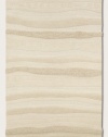 Couristan 2150/9000 Super Indo-Natural Impressions Stripe/White 5-Feet 6-Inch by 8-Feet Rug