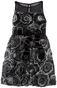Ruby Rox Kids Girls 7-16 Soutache Illusion Dress, Black/Charcoal, 14 Ruby Rox Kids Girls 7-16 Soutache Illusion Dress, Black/Charcoal, 14