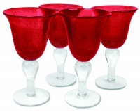 Artland Iris Goblet, 14-Ounce, Ruby, Set of 4 Artland Iris Goblet, 14-Ounce, Ruby, Set of 4