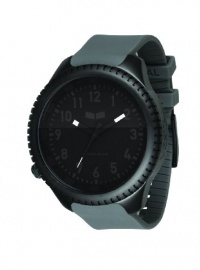 Vestal Men's UTL006 Utilitarian Black with Grey Polyurethane Watch Vestal Men's UTL006 Utilitarian Black with Grey Polyurethane Watch