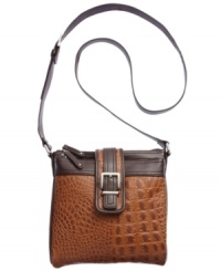 Get organized in the most exotic way with this croc-embossed leather crossbody from Tignanello that's outfitted with a plethora of pockets and compartments to stash your everyday essentials with ease. Get organized in the most exotic way with this croc-embossed leather crossbody from Tignanello that's outfitted with a plethora of pockets and compartments to stash your everyday essentials with ease.