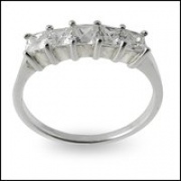 New SIZE8 - 925 Sterling Silver Jeweled Fancy Fashion White CZ Stone Silver Ring Body Jewelry New SIZE8 - 925 Sterling Silver Jeweled Fancy Fashion White CZ Stone Silver Ring Body Jewelry